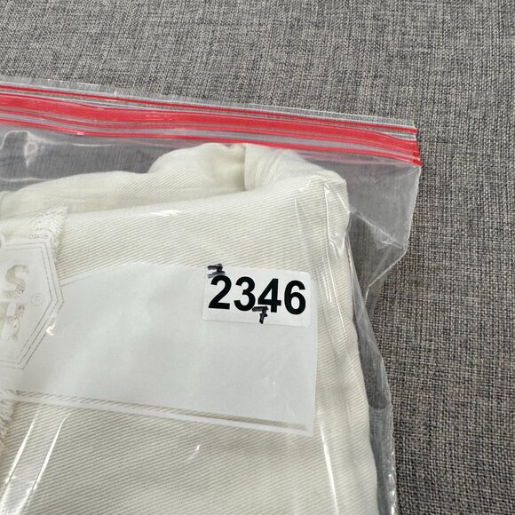 NEW! INC Denim Cuffed Shorts Off White/ Polar Wash High Rise Sz 14 Msrp: $59.50 - Picture 10 of 10